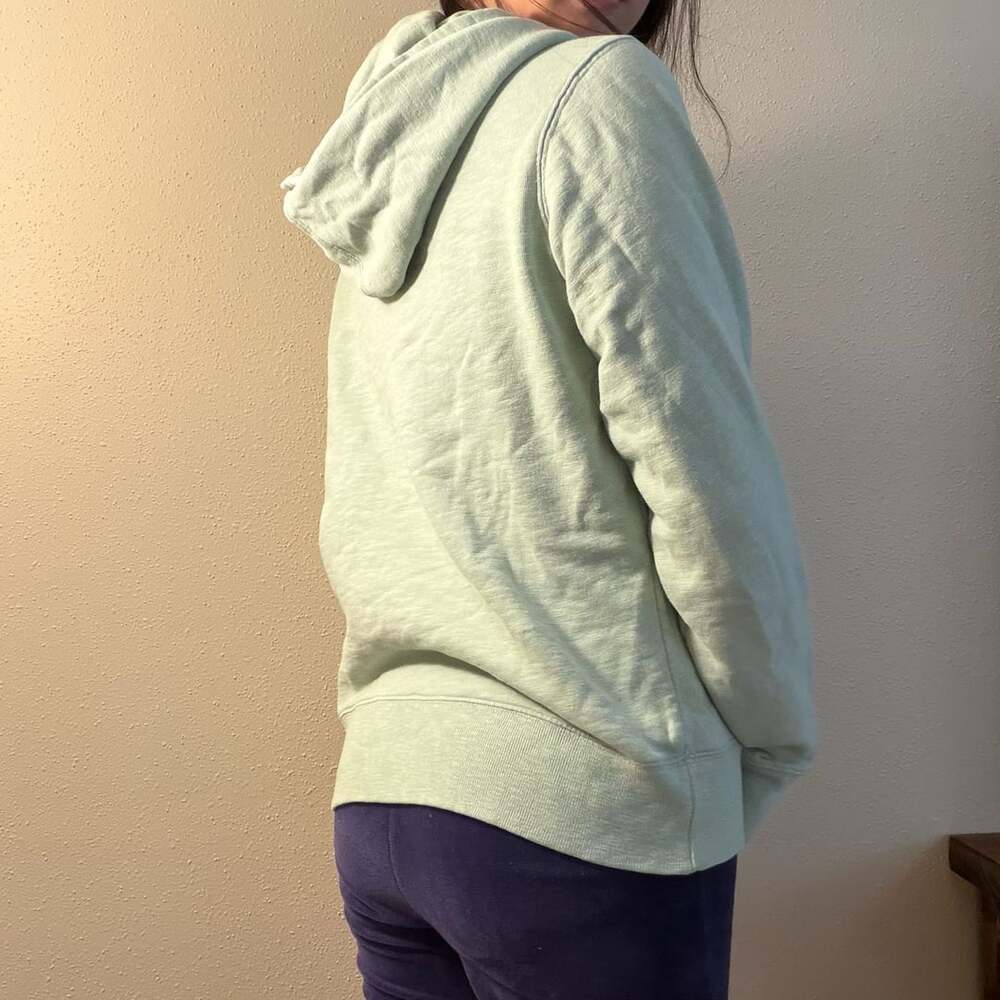 Lucky Brand Sage Green Floral Embroidered Zip-Up Hoodie - Picture 3 of 7